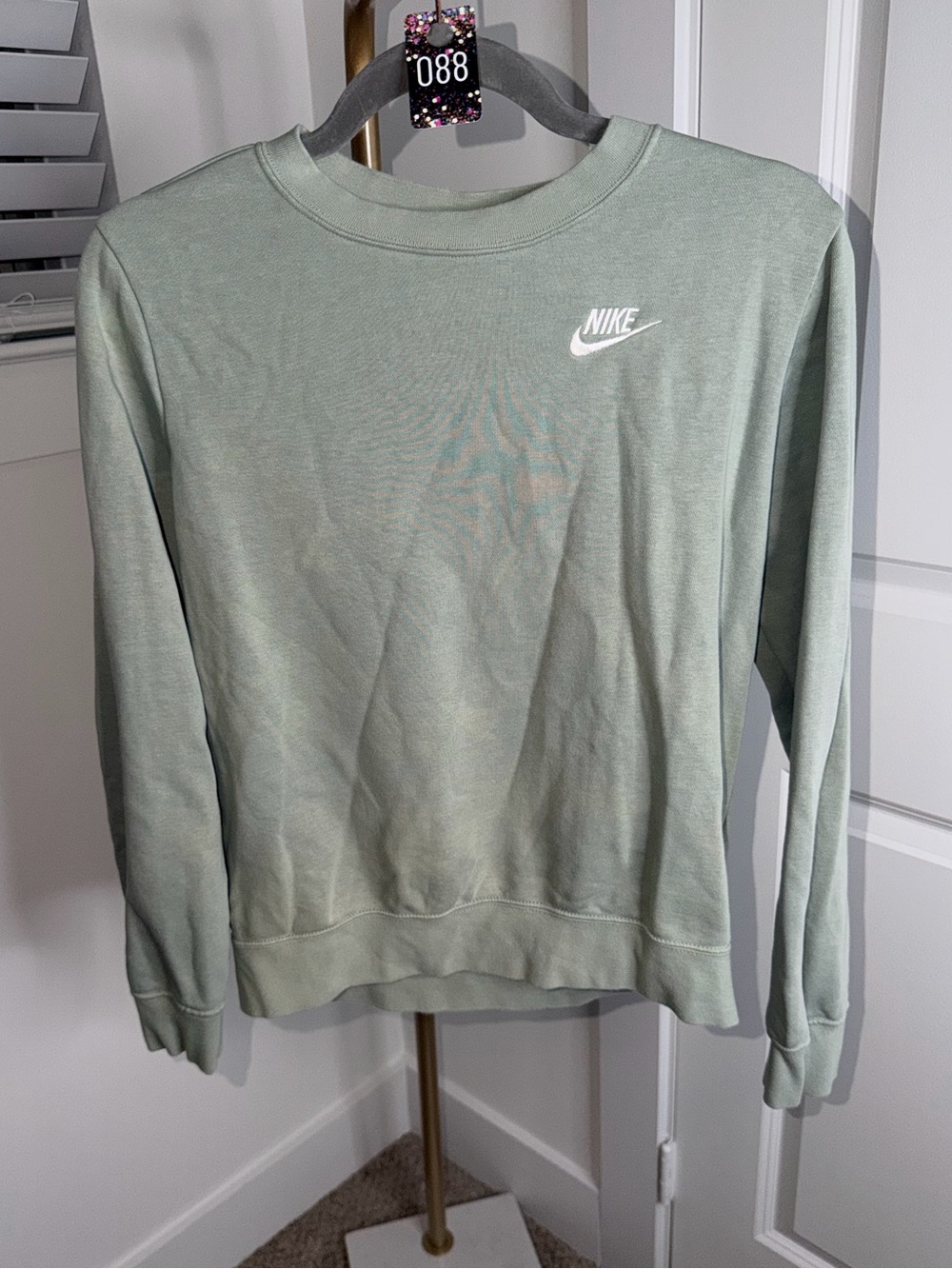 88. Nike Women's Sportswear Club Fleece Crewneck in Jade Horizon